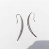 Gold-Plated European & American Crescent Line Earrings 379 - Bold and Trendy Personality Accessory