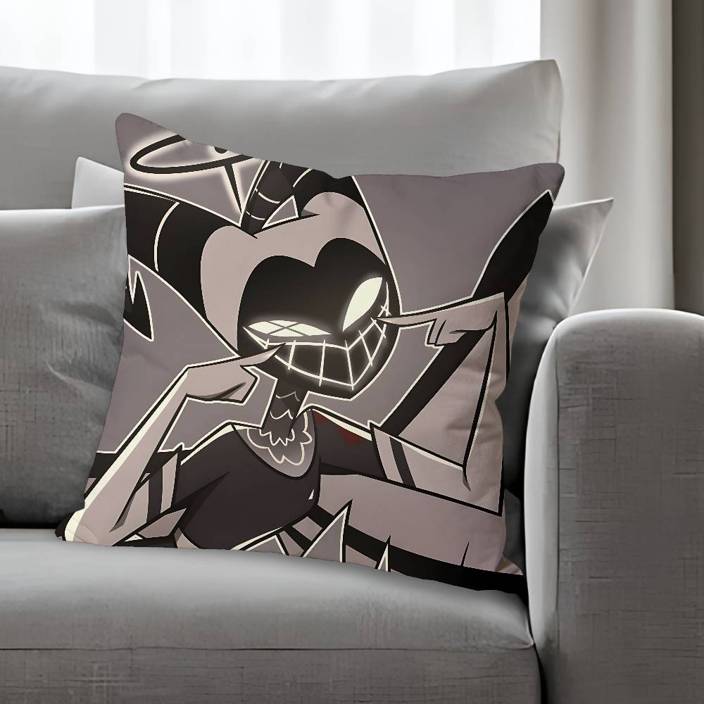 Lute HHazbinES Anime Celebrity Merchandise AllMatch Printed Pillow Case Sofa Car Office Room Decoration Protector