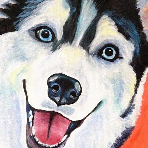 Diamond Painting Full Round Dog 5D DIY Diamond Embroidery Mosaic Animals Rhinestone Pictures Handmade Gift Home Decor