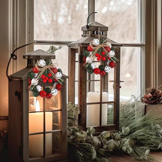 Bell Wreath Bell Bowknot Christmas Decoration Seasonal Bell Ornament Christmas Home