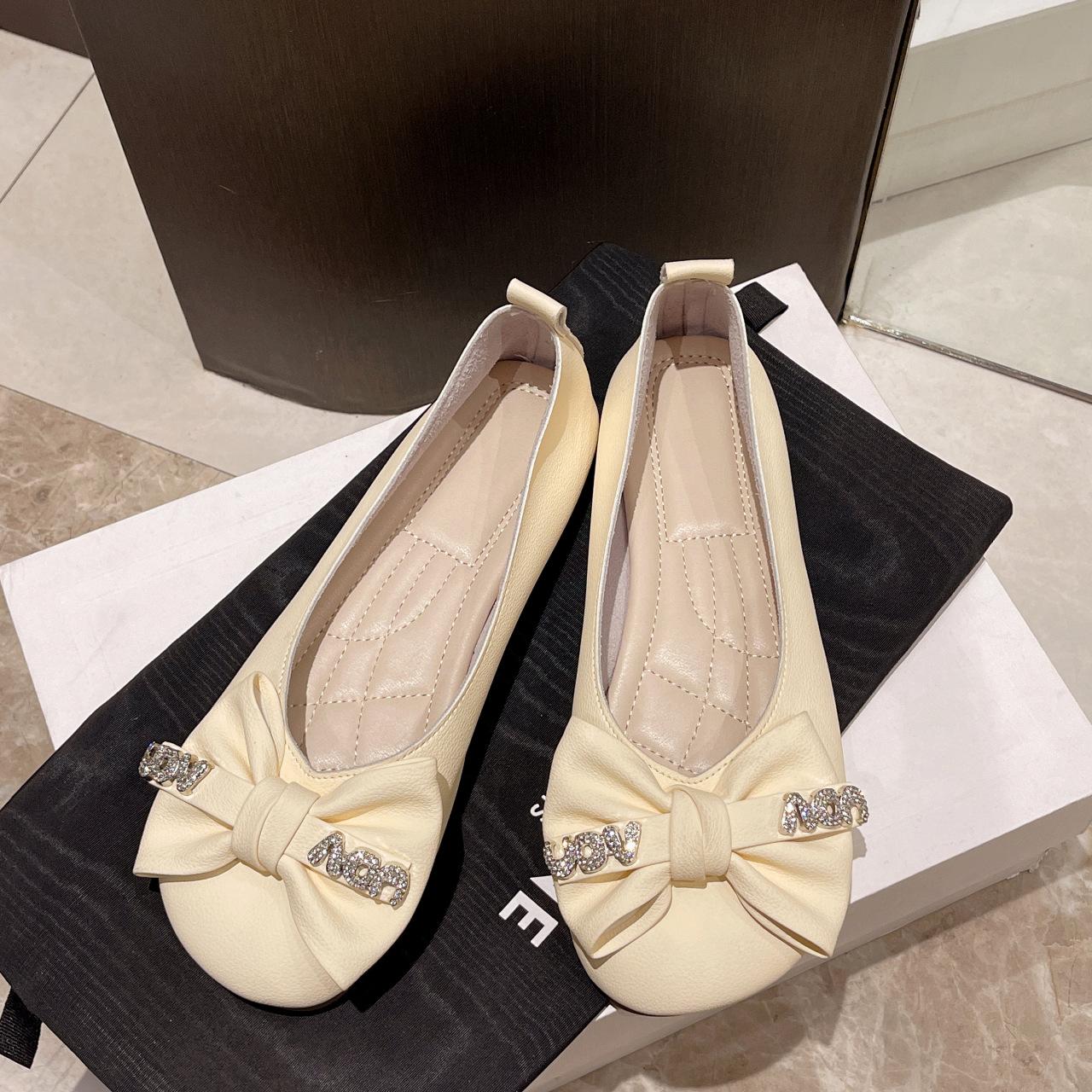 

Женская обувь больших размеров 41-43 на широкую полную стопу, мягкая подошва, туфли дуду, женские летние туфли в стиле феи с французским бантом и открытым носком 43