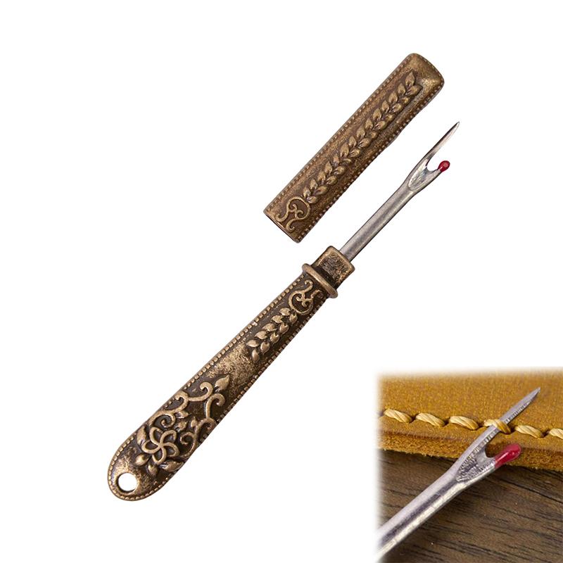 

1pcs Sewing Seam Ripper Vintage Stitch Eraser Retro Alloy Unpicker Quick Stitch Removal & Hole Cutting Remover Tool For Suture