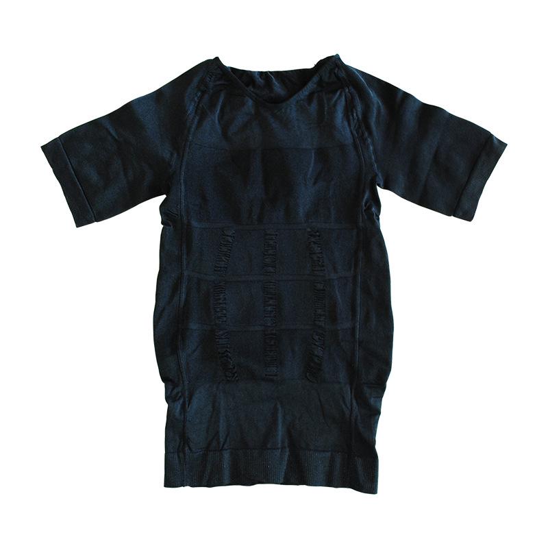 

Men s Slimming Waist Cincher Top - Abdomen Control Shaper with Short Sleeves, 140D Material XXL