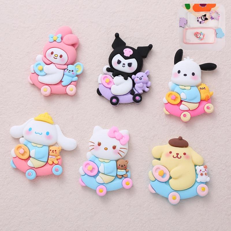 Cartoon Dog Car Tree Resin Accessories Cream Jelly Diy Phone Case Hairpin Water Cup Stationery Patch Material Characters)