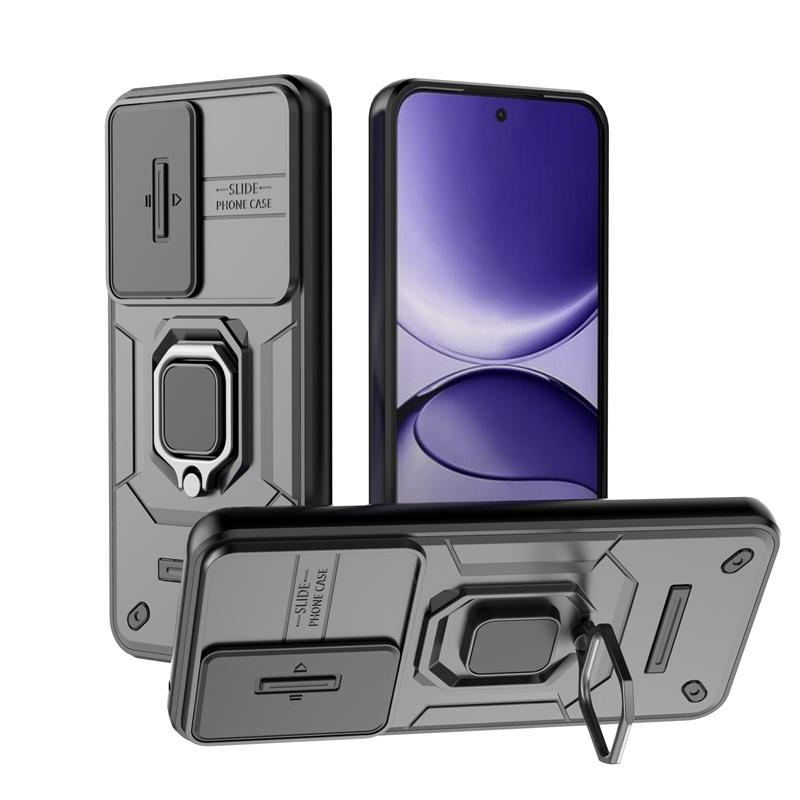 Für Xiao Poco F7 5G Hülle Armor Slide Kameraobjektivschutzabdeckung Für Poko Little F7 F 7 7F PocoF7 5G Magnetischer Ringständer Funda