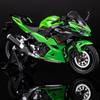 Skala Kawasaki Ninja 400 Motorsykkelmodell med Lyd og Lys Legering Minnemodell Motorsykkel Leketøy for Barn 1/12 Effekter,