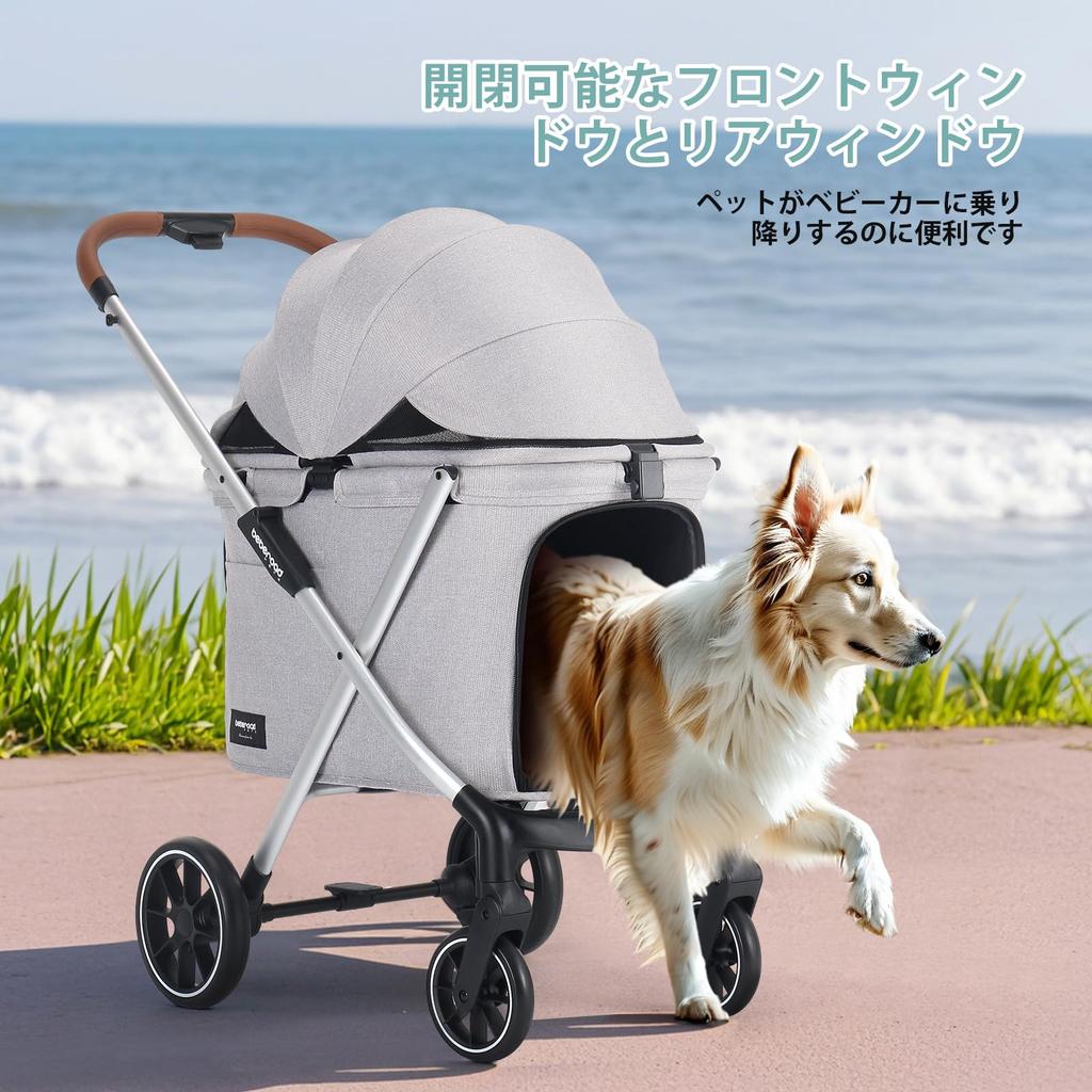 BEBEROAD PETS X6 Pet Cart for Medium 4 Front Wheels Rotating Dog Dog For Multiple Medium Large Pet Dog Rear Wheel Convenient for Walks and Going Load