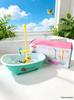 Kids' Electric Dinosaur Dishwasher & Fishing Toy - 2-in-1 Kitchen Play Set