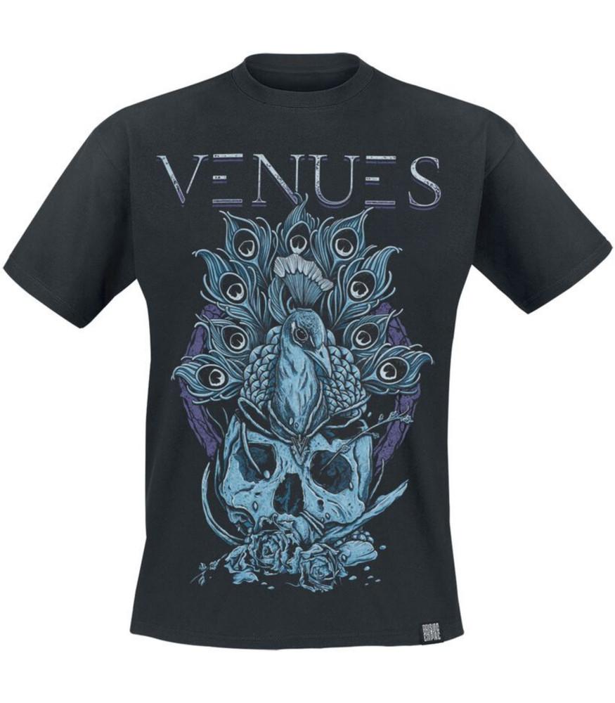 

Pfau T-Shirt black by Venues Men Short Sleeve Round Neck 100% Cotton 4XL