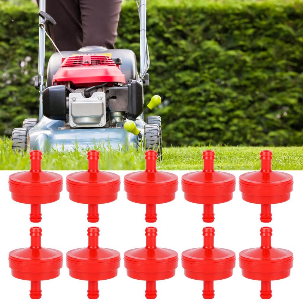 10Pcs Fuel Filter Element Replacement for Briggs Stratton 298090 298090S Lawn Mover Red