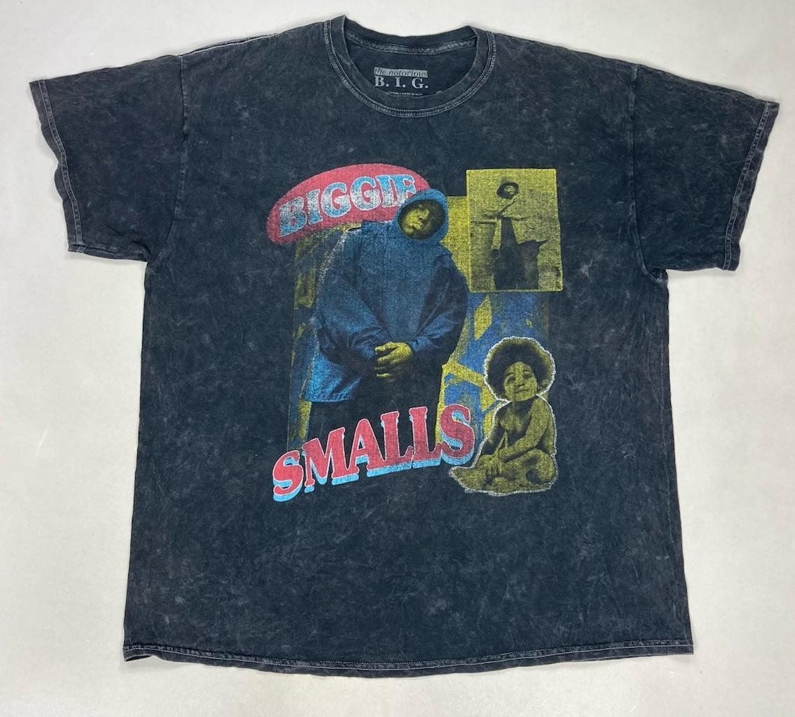 The Notorious BIG Biggie Smalls Graphic T-shirt Men XL Black Acid Wash Rap Music XXXL