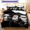 Set Biancheria da Letto 3 Pezzi The Vampire Diaries Chiusura Copripiumino Include 1 Copripiumino e 2 Federe, Morbido e Confortevole per Tutte le Stagioni.