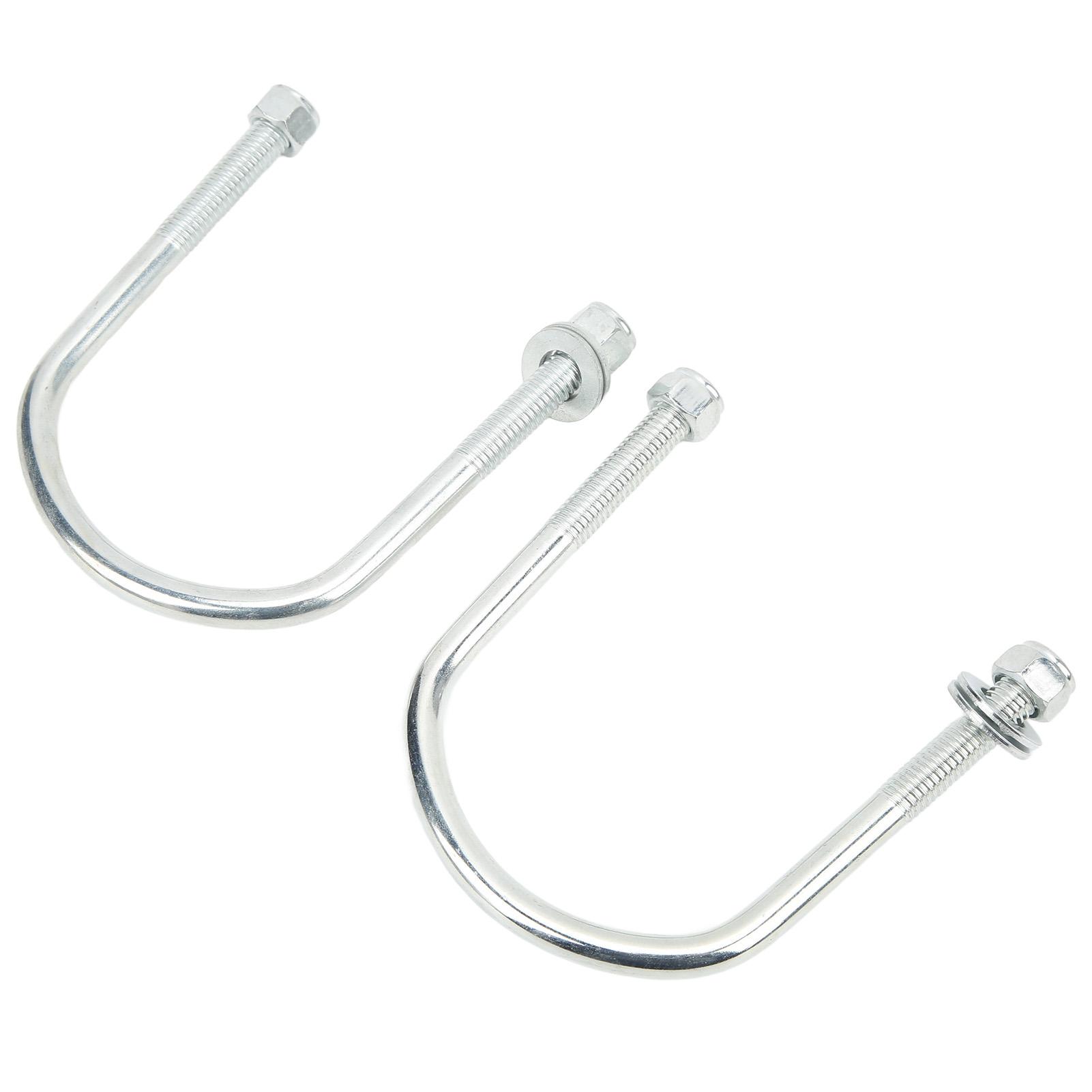 

2pcs Heavy Duty Leaf Spring U Bolt 4 Nuts Steel Alloy Replacement for Club Car DS 1981‑Up