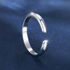 S925 Sterling Silver Simple Toe Ring Adjustable Opening Finger Foot Ring Summer Beach Vacation Jewelry for Women Girls