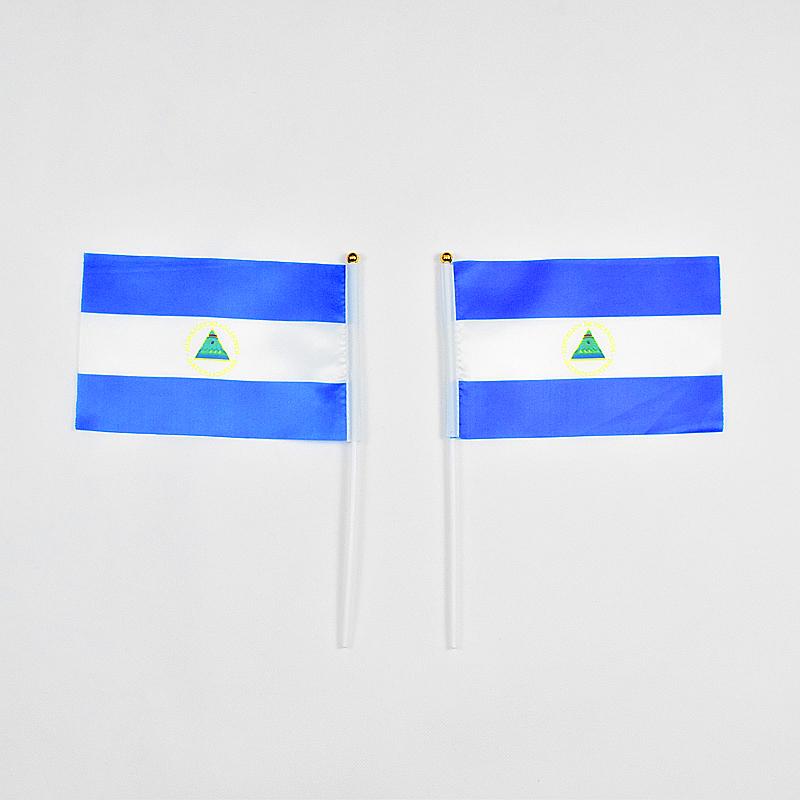 Nicaragua 10pieces of 14*21 Cm Hand-waving Flags