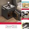 Smart Multifunctional Bedside Safe: Minimalist Square Design for Bedroom and Living Room