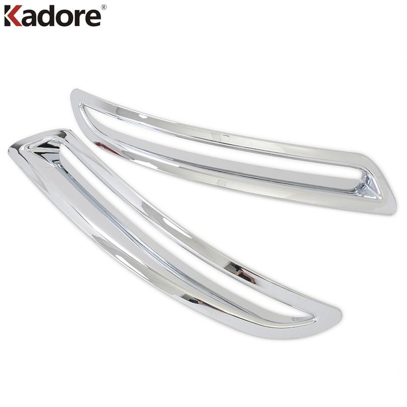 For Volkswagen For VW Tiguan 2013 2014 2015 Chrome Rear Fog Light Lamp Cover Trim Tail Foglight Bezel Trims Car Accessories