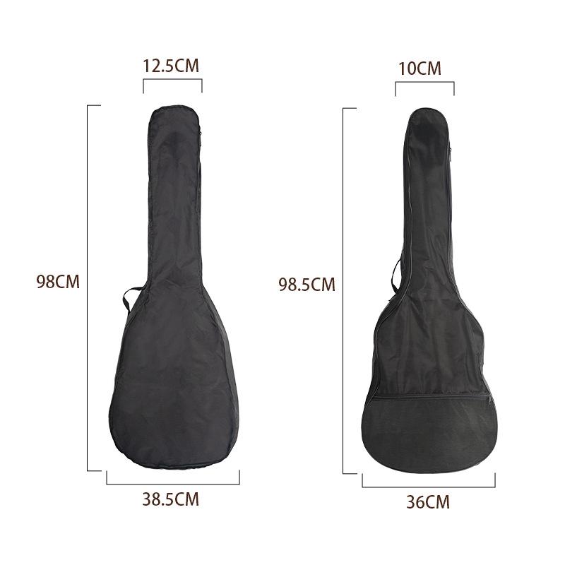 38-Inch Waterproof Oxford Cloth Single Shoulder Folk Guitar Backpack