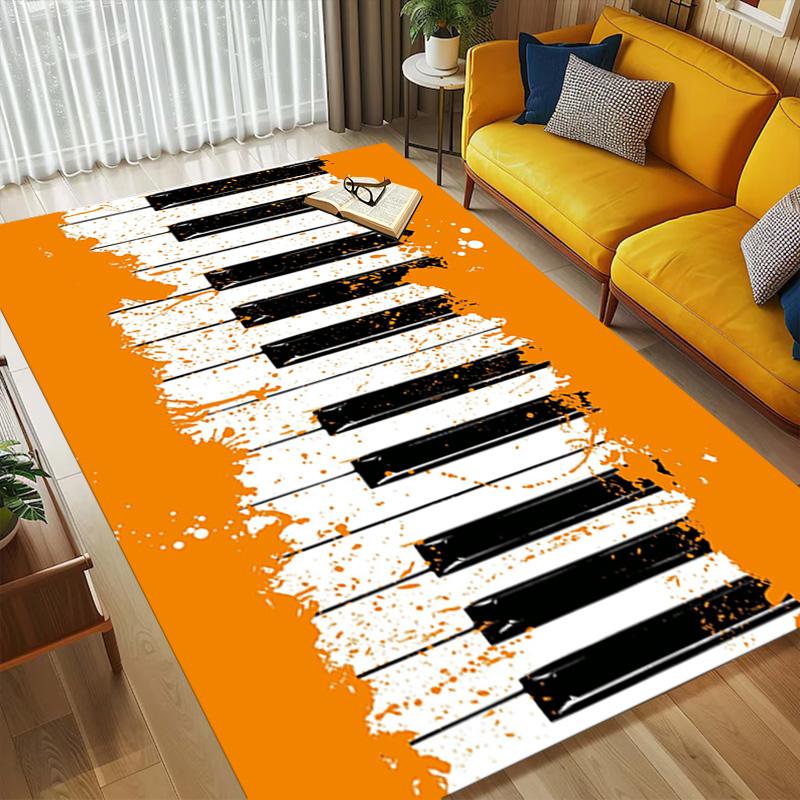 Piano Keys Living Room Nonslip Area Rug Soft Carpet For Bedroom Game Playroom Sofa Office Home Decor Doormat Christmas Gift C9302210