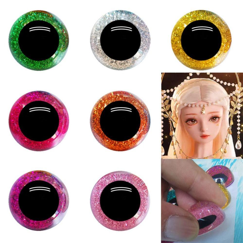 

5 пар DIY стеклянные глаза 10 мм изготовление кукол поделки Высокое качество бусины с золотыми глазами для куклы BJD