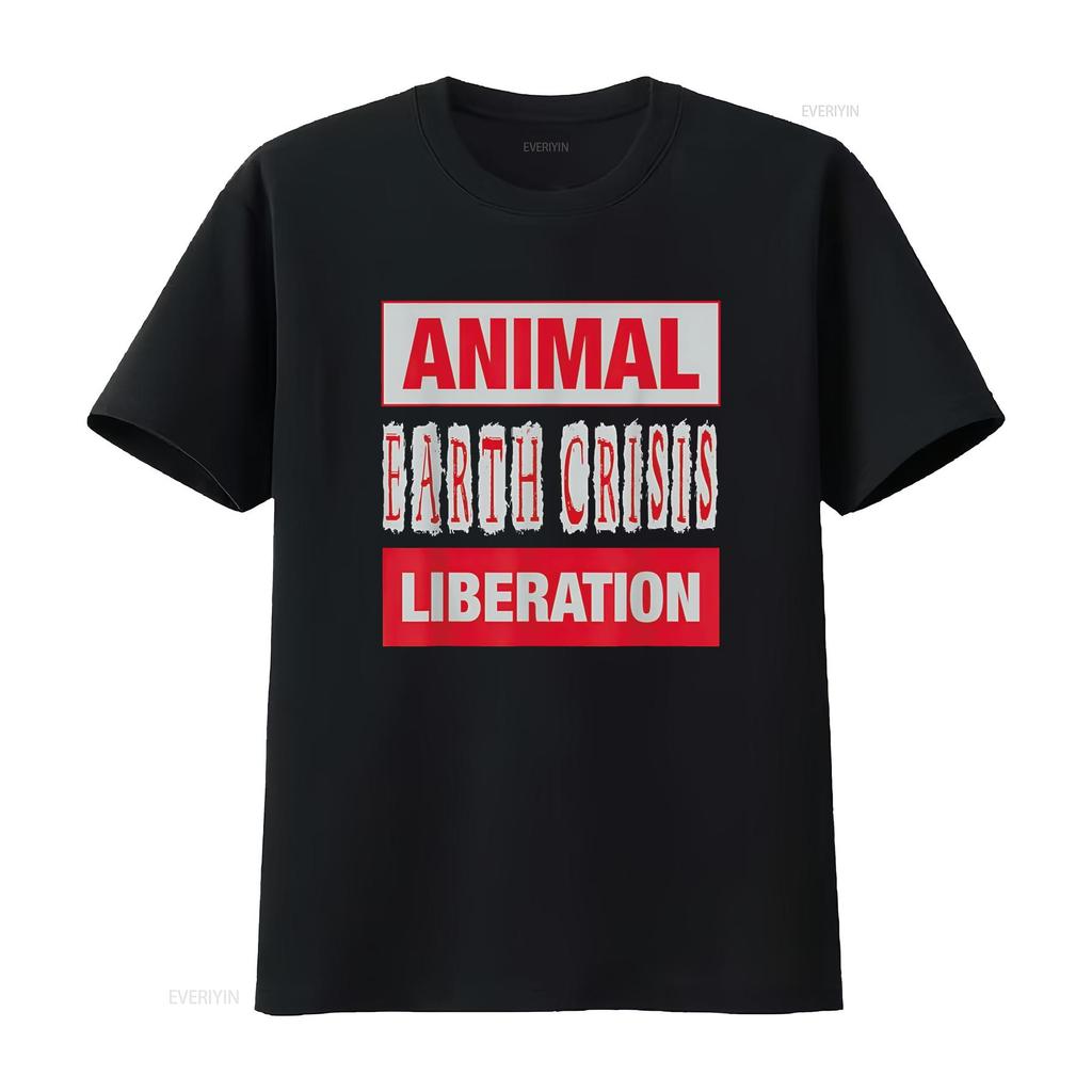 Animal Earth Crisis Liberation Rights T Shirt vintage Washed Comfortable Stylish Top For Everyday Wear Slightly fashion Casual