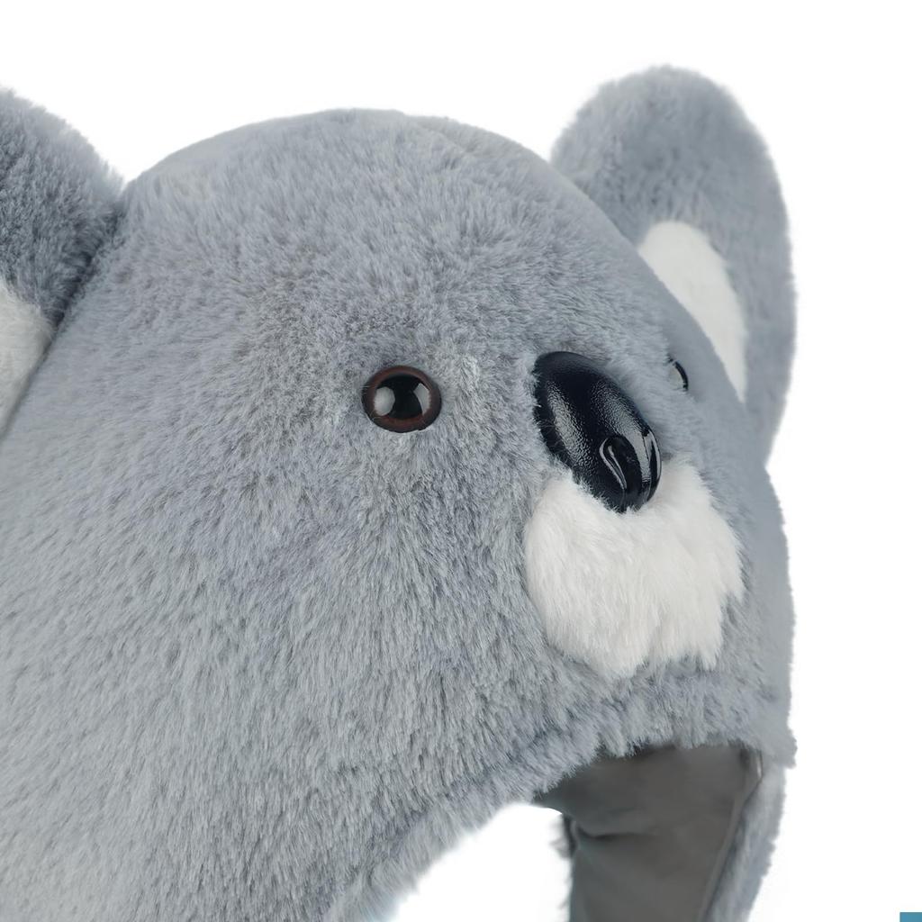 [RUIXIA1] Animal Hats, Giraffe and Koala Designs, Headgear for Kids and Adults, Cute Animal Hat, Kigurumi Head Cover, Halloween, School Festivals,