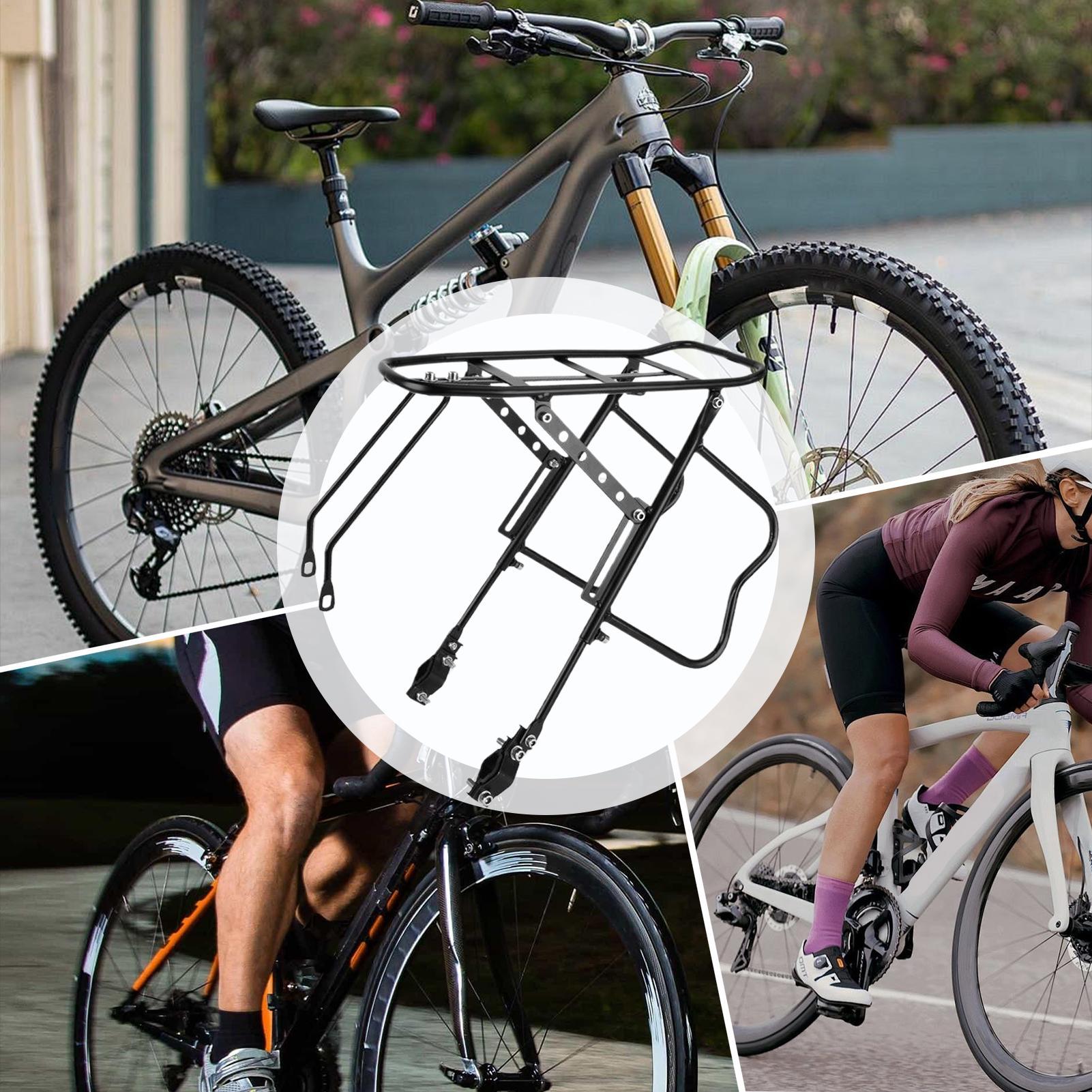 Bike Cargo Rack Easy Installation Sturdy Rear Bike Rack Luggage Carrier Rack for Cycling Mountain Bikes Road Bikes Carrying CN