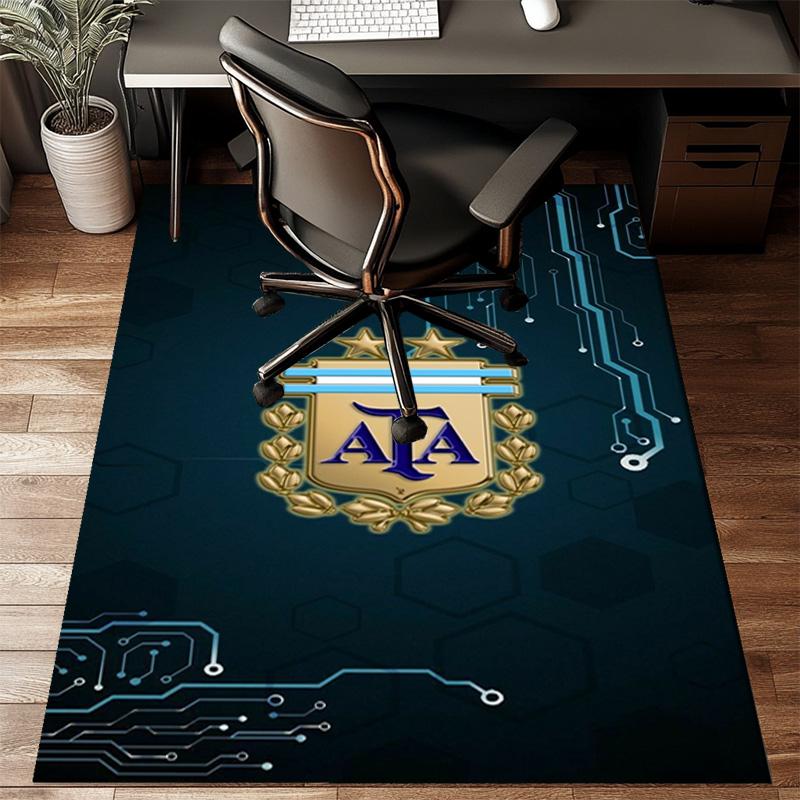Argentina Football club Printed Office Carpet Chair Cushion Entryway Rug, Rugs for Living Room, Bedroom Christmas gifts