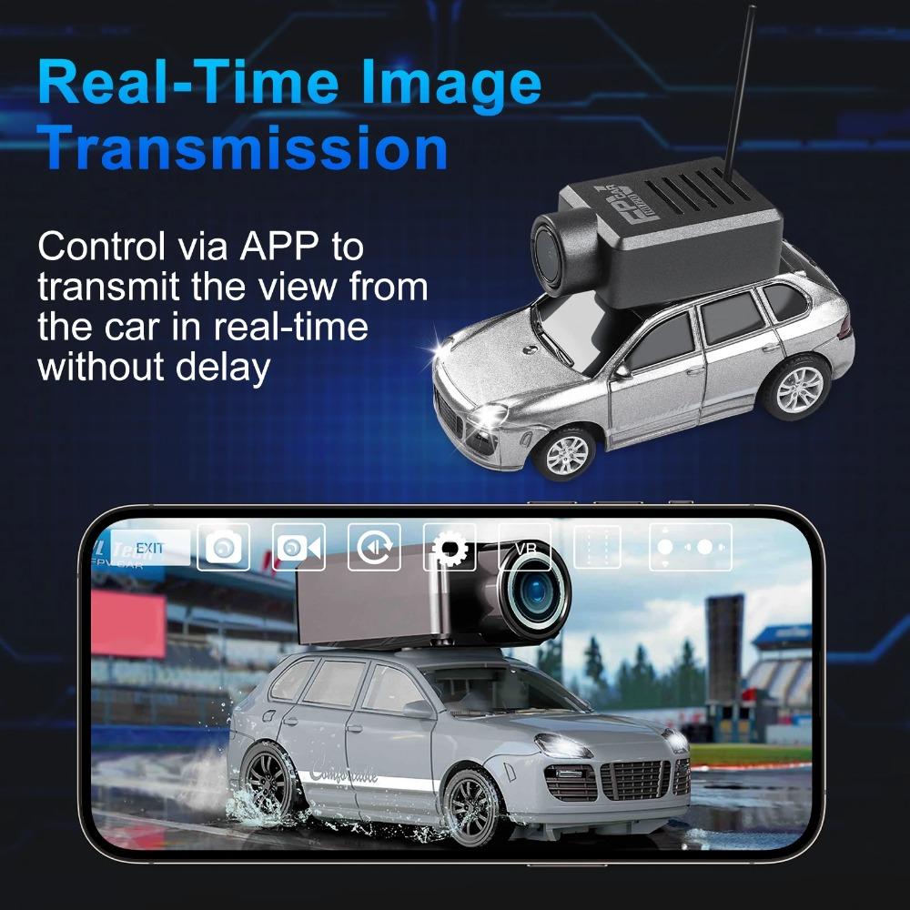 Remote Control Car with 720P HD WiFi Camera, Gyro, Ambient Lights, and VR Mode, Mini APP Controlled Toy for Boys Girls