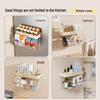 Wall-Mounted Kitchen Storage Box with Seasoning Jar