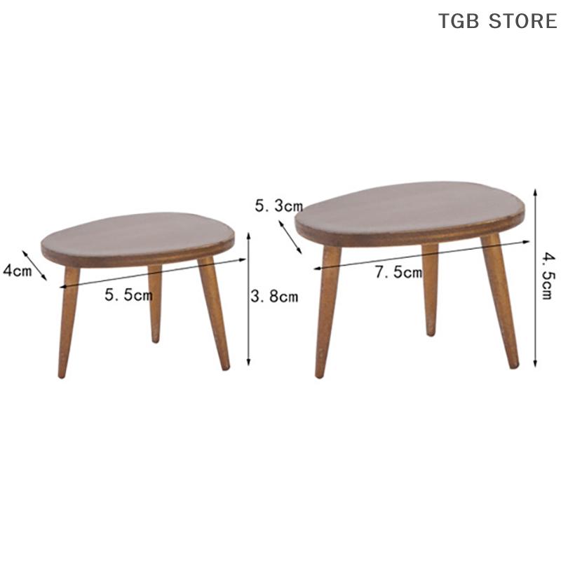 1/12 Simulation Tea Table Model Home Table Living Room Furniture Decor Accessories Pretend Play