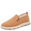 Autumn and winter cloth shoes men's velvet soft-soled shoes casual and warm dad cotton shoes