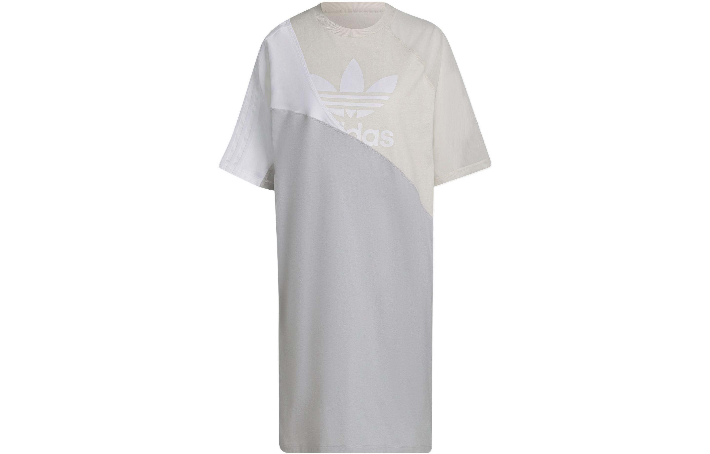 Adidas Originals ADICOLOR Short Sleeved Dress Women s Yellow White HC0636 32