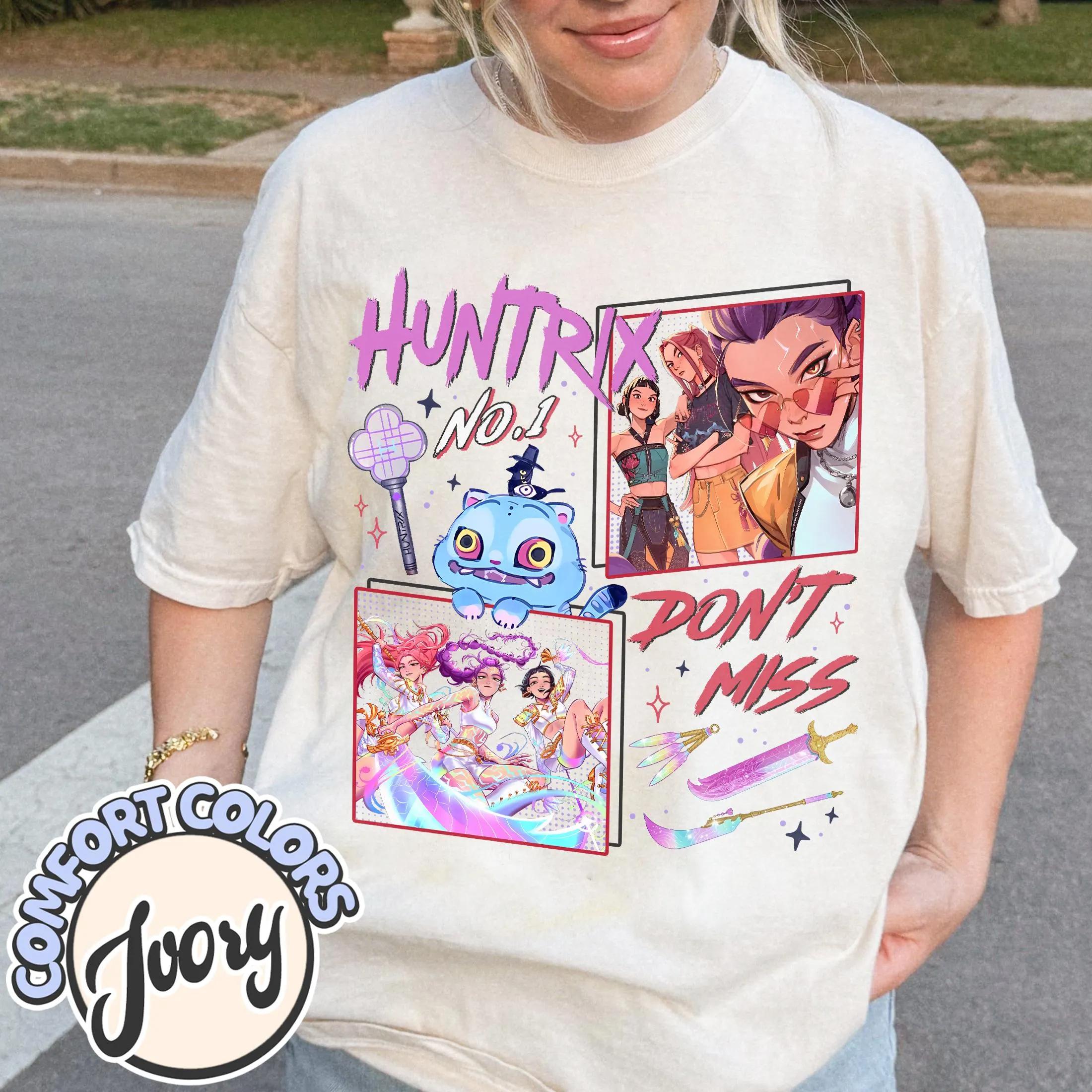 Kpop Охотники на демонов Png Huntrix Girls Png Мира Руми Джоуи Рождественское украшение Png Подарок для фаната Kpop Милый подарок на день рождения 3XL