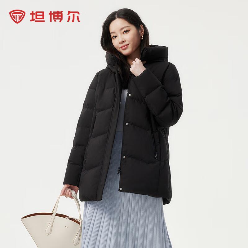 

Tanboer Women s Mid-Length Hooded Down Jacket 175