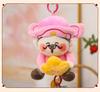 Creative Five Gods Plush Keychain: God of Wealth & Guanyin Lying Down