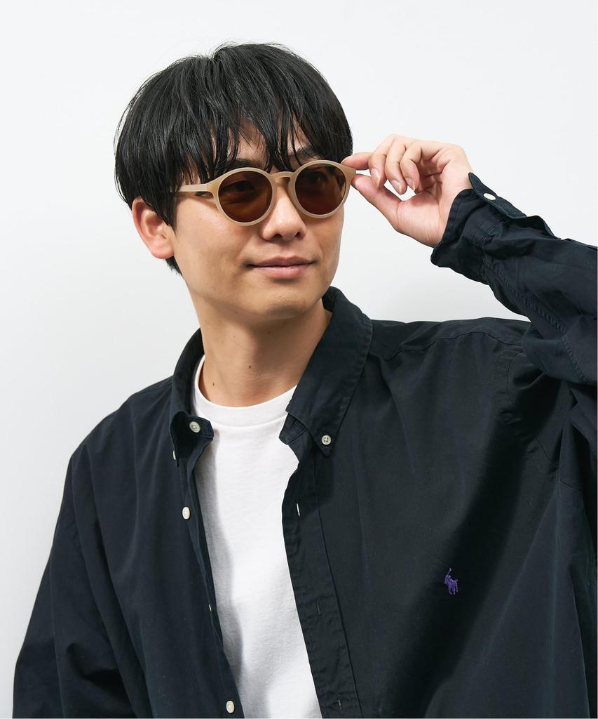 [Zoff] [WEB Exclusive] Boston-style Sunglasses (Brown (Beige))  Lightweight, UV Protection, Unisex, Men's, Women's, Stylish, Driving, Sports