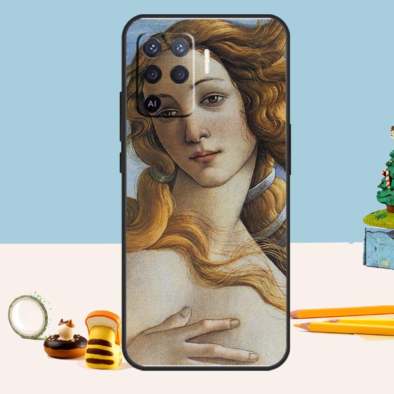 Sandro Botticelli Renaissance Kunst Hülle Für Oppo A76 A96 A16 A17 A57 A60 A40 A80 A18 A38 A58 A78 A98 A15 A54 A74 A94 A6 A5 Pro
