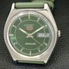 AUTOMATIC VINTAGE SEIKO 5 JAPAN 6309A MENS GREEN COLOR DIAL WATCH A701375-5 R206a-a701375