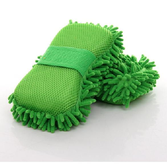 Car  Hand Wash Towel Microfiber Washing Gloves Coral Sponge Cleaning Tool