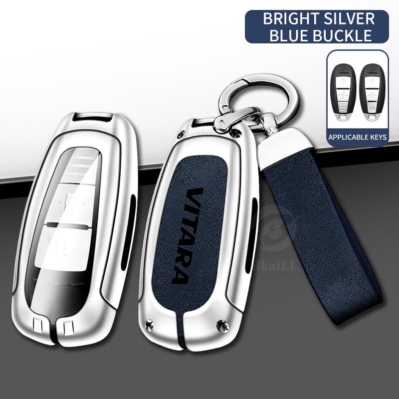 Car Zinc Alloy Key Case for Suzuki Vitara Swift Ignis Car Keychain Metal High-end Car Key Protective Case Interior Accessories