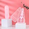 Stainless Steel  Portable Babies Hand Tools ABS Handle Children's Complementary Scissors Kitchen Student Paper Cuttings Tools School Office Stationery