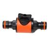 1PC/2PCS 16MM Equal Garden Hose Shut Off Valve Fitting Plastic Tubing Tap Adapter Quick Joint for Watering Irrigation Car Wash