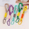 Creative Braid Rope Keychain Color Carabiner Alloy Keyring Phone Case Lanyard Backpack Pendant Accessory Unisex Hanging Jewelry