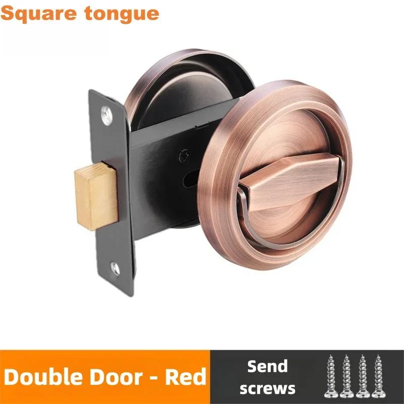 Invisible Recessed Door Lock Stainless Steel Handle Keyless Mechanical Outdoor Fire Proof Home Security Hardware