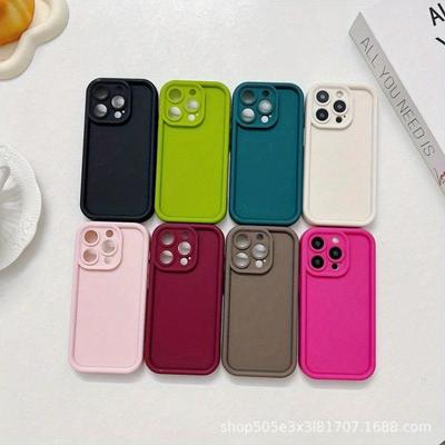 1 funda para teléfono, protección para teléfono, funda para teléfono estilo deportivo y de ocio, hecha de varios colores de material TPU, se puede usar como regalo