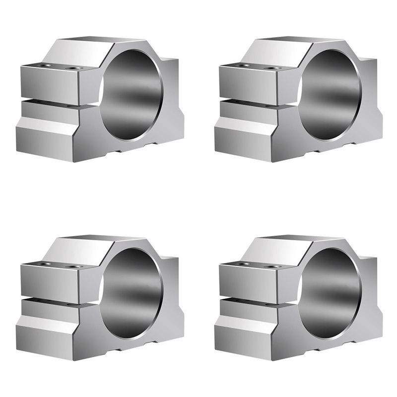ABGR-4Pcs 65Mm CNC Spindle Motor Clamp Mounting Bracket,Spindle Motor Mount Support With 16Pcs Screw