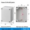Outdoor Waterproof ABS Power Supply & Monitoring Socket Box with Wiring Terminal & Button