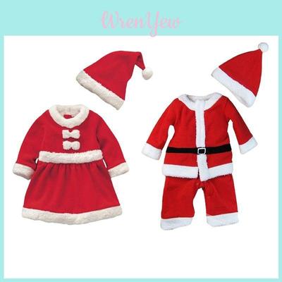 Ultra Soft Boys And Girls Santa Claus Christmas Dress Set Outfit For Kids