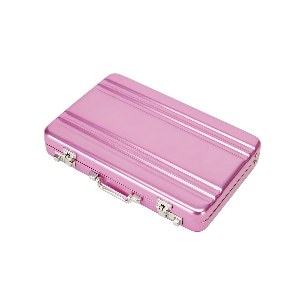 Aluminum Storage Box Business Id Credit Card Holder Mini Suitcase Bank Card Box Holder Jewelry Case Organizer Rectangle New